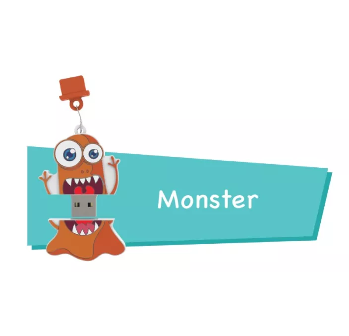 MEMORIA USB 16GB MONSTER CARTOON PRYSE 90054