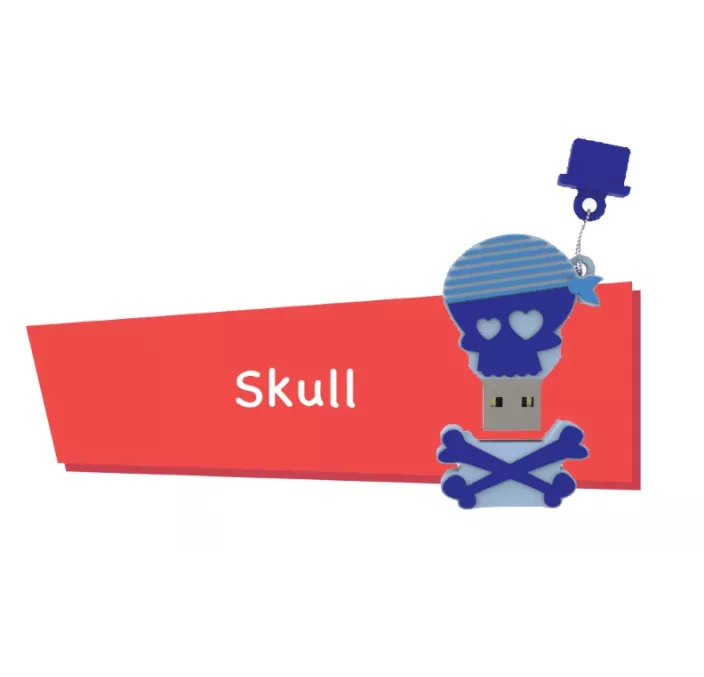 MEMORIA USB 16GB SKULL CARTOON PRYSE 90057