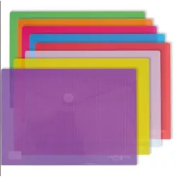 SOBRE PP A3 VELCRO TRANSLUCIDO NARANJA GRAFOPLAS 04872452
