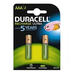 PILA RECARGABLE HR03 AAA BLISTER 2 DURACELL 203815