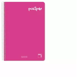 CUADERNO ESPIRAL Fº 4X4 80H 70GRS PP POLIPAC PACSA 16952