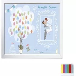 MARCO FOTO COMUNION + LAMINA PARA HUELLAS Y FOTO + TAMPONES A4 ARGUVAL 4194