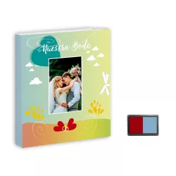 LIBRO BODA HUELLAS + TAMPOM ARGUVAL 43247