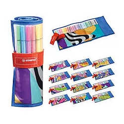 ROTULADOR ESTUCHE TELA SURT 25U POINT68 STABILO 6825-071-20