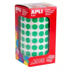 GOMET ROLLO CIRCULO PEQUEÑO 10,5MM VERDE APLI 04854