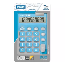 CALCULADORA 10 DIG TOUCH DUO AZUL BLISTER MILAN 150610TDBBL