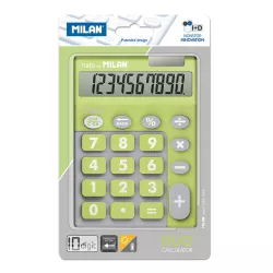 CALCULADORA 10 DIG TOUCH DUO VERDE BLISTER MILAN 150610TDGRBL