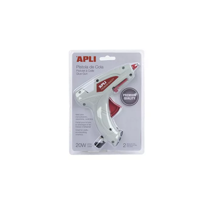 PISTOLA TERMOFUSIBLE 20W PREMIUM APLI 16668