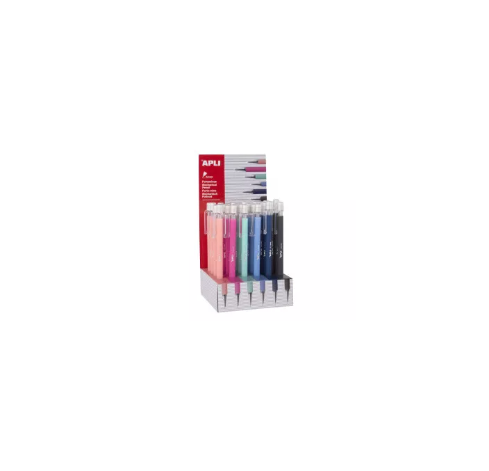 PORTAMINAS 0.5 COLORES PASTEL SURTIDO APLI 17501