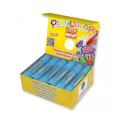 TEMPERA SOLIDA AZUL CLARO 12UND 10GRS BASIC ONE PLAYCOLOR 10881