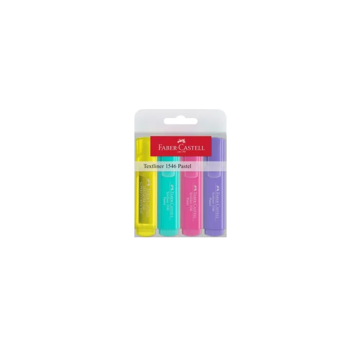 MARCADOR FLUORESCENTE PASTEL 4U TEXTLINER 46 FABER 546108