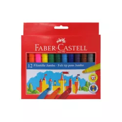 ROTULADOR ESCOLAR PENS JUMBO 12U FABER 554312 000697