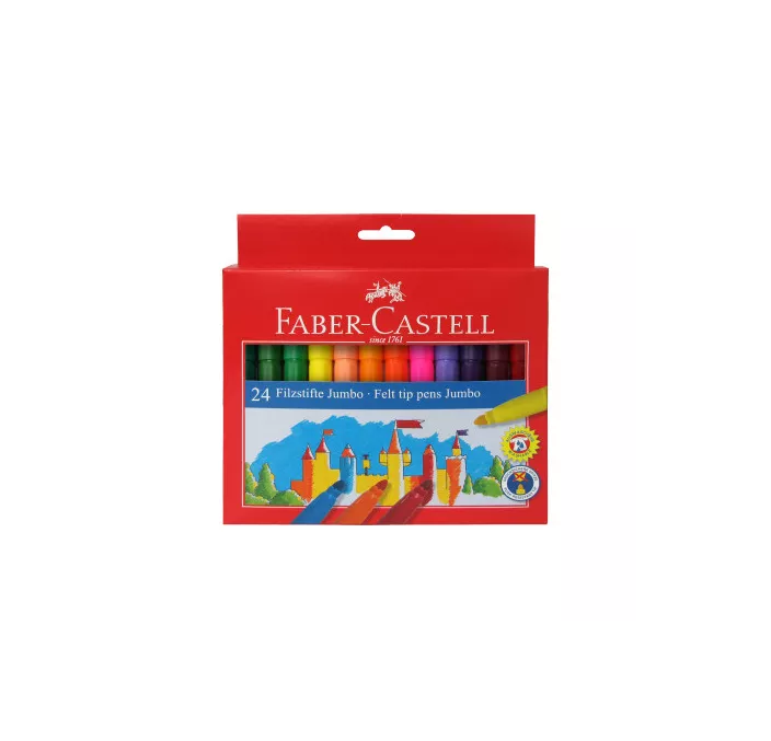 ROTULADOR ESCOLAR PENS JUMBO 24U FABER 554324 000703