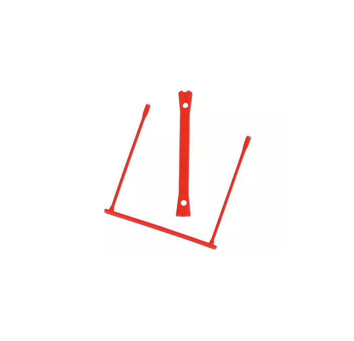 ENCUADERNADOR FASTENER PLASTICO D-CLIPS ROJO 100 UND Q-CONNECT 51871