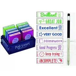 SELLOS MINI SURTIDOS 8 UNID INGLES OFFICE BOX 0682