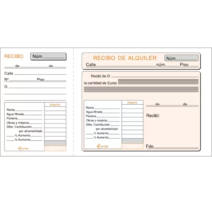 TALONARIO INQUILINATO 1/3 100H ORIGINAL SIN COPIA LOAN T-40