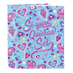 CARPETA Fª 4 ANILLAS LOMO ANCHO VMB CORAZONES SAFTA 512036657