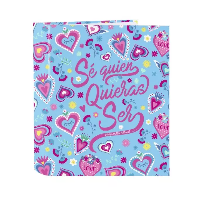 CARPETA Fª 4 ANILLAS LOMO ANCHO VMB CORAZONES SAFTA 512036657