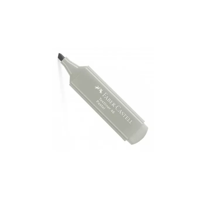 MARCADOR FLUORESCENTE PASTEL GRIS SEDA TEXTLINER FABER CASTEL 154634 546344