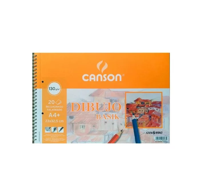 BLOC DIBUJO A4+ LISO RECUADRO MICROP.130GRS 20H GUARRO C400110485 025289
