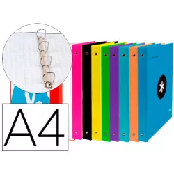 CARPETA 4 ANILLAS Fº 40MM SURTIDAS ANTARTIK LIDERPAPEL AW63 64666