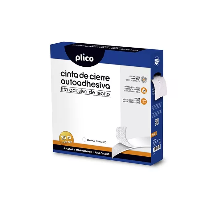 VELCRO CINTA ADHESIVA MAXIMA RESISTENCIA 20MMX25MTS PLICO 133180