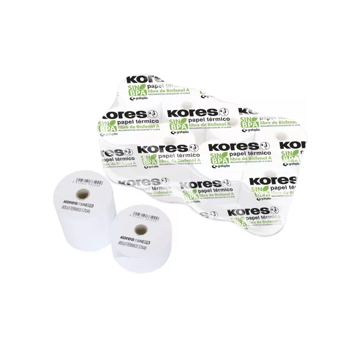 PAPEL TERMICO ROLLO 57x40 10 UNIDADES S/BISF KORES GRAFOPLAS 56654200