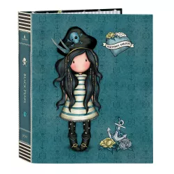 CARPETA Fº 4 ANILLAS LOMO ANCHO GORJUSStm PIRATES BLACK PEARL SAFTA 52212165