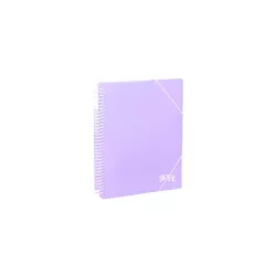 CARPETA 30 FUNDAS Fº ESPIRAL GOMAS VIOLETA PASTEL SOFT CARCHIVO 53263014