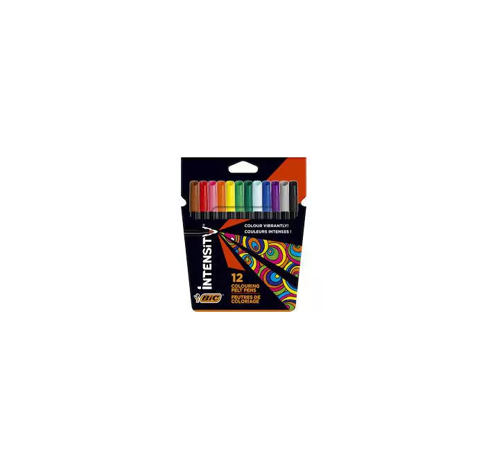 ROTULADOR ESCOLAR INTENSITY UP FELT C.12 BIC 978004 49930