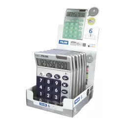 CALCULADORA 10 DIG SILVER MILAN 159906SL