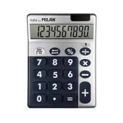 CALCULADORA 10 DIG SILVER MILAN 159906SL