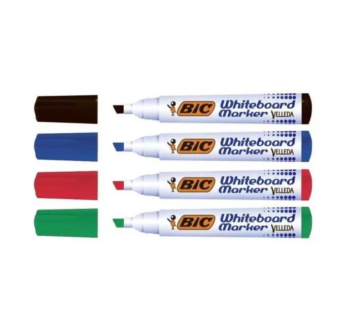 ROTULADOR PIZARRA BLANCA PACK 4COL PUNTA BISELADA 1791 BIC 8757892 15599