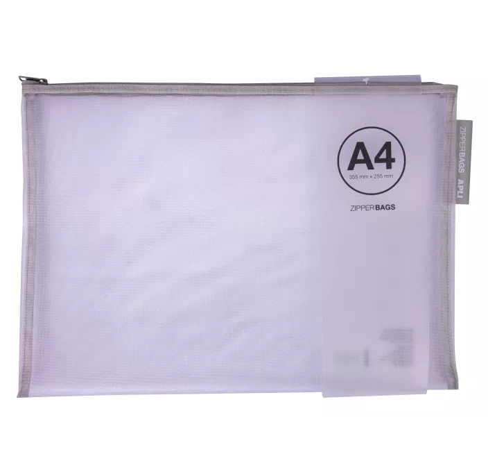 BOLSA MULTIUSO A4 355X255 CREMALLERA SURTIDA APLI 18027