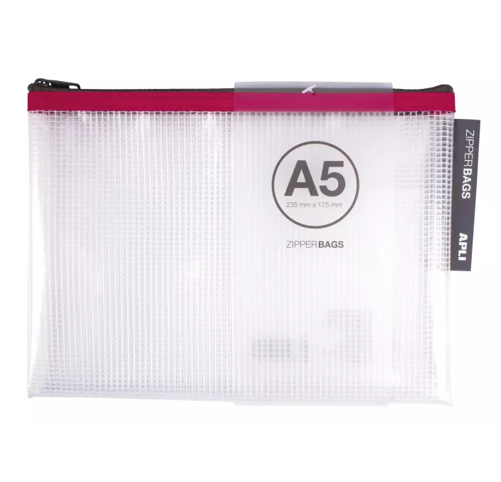 BOLSA MULTIUSO A5 235X175 CREMALLERA SURTIDA APLI 17384