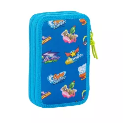 PLUMIER DOBLE PQÑO 28 pcs SUPERZINGS "SERIE 5" SAFTA 412076854