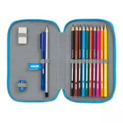 PLUMIER DOBLE PQÑO 28 pcs SUPERZINGS "SERIE 5" SAFTA 412076854