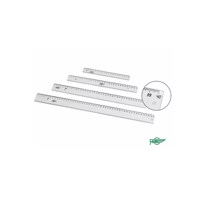 REGLA 50CM TRANSPARENTE FUNDA FAIBO 21150