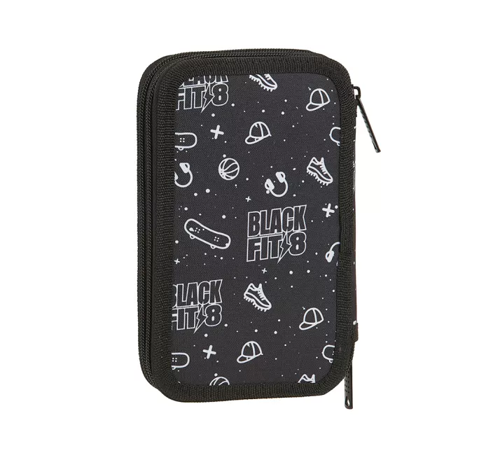 PLUMIER DOBLE PEQUEÑO RECICLABLE BLACKFIT8 "SPORT GALAXY" SAFTA 442045854