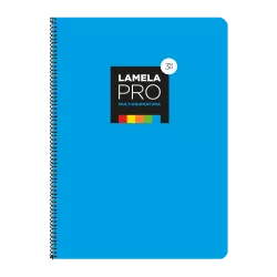 CUADERNO Fº 3MM 100H 90GRS TAPA EXTRA DURA AZUL LAMELA 7FTE103A
