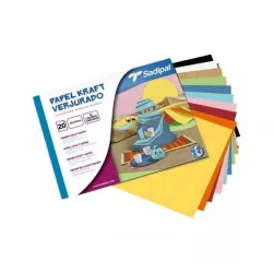 PAPEL VERJURADO BLOC 20H COLORES SADIPAL 06208