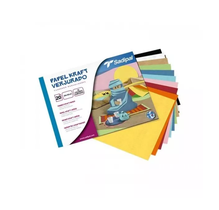 PAPEL VERJURADO BLOC 20H COLORES SADIPAL 06208