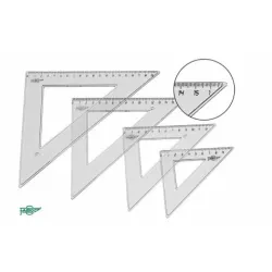 ESCUADRA TRANSPARENTE 35CM FAIBO 21235