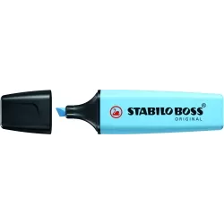 MARCADOR FLUORESCENTE AZUL VENTOSO PASTEL BOSS ORIGINAL STABILO 70/112