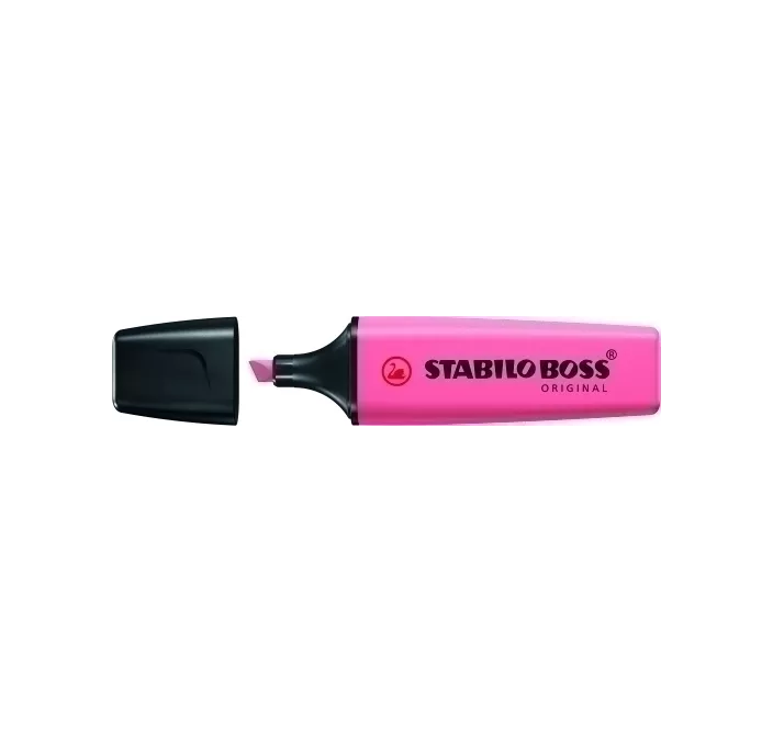 MARCADOR FLUORESCENTE ROSA CEREZO EN FLOR PASTEL BOSS ORIGINAL STABILO 70/1