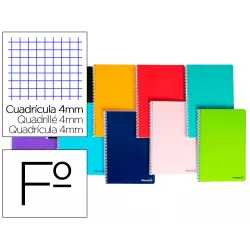 CUADERNO Fº 4X4 80H 60GRS TAPA BLANDA SMART SURTIDO LIDERPAPEL 08194 BF01