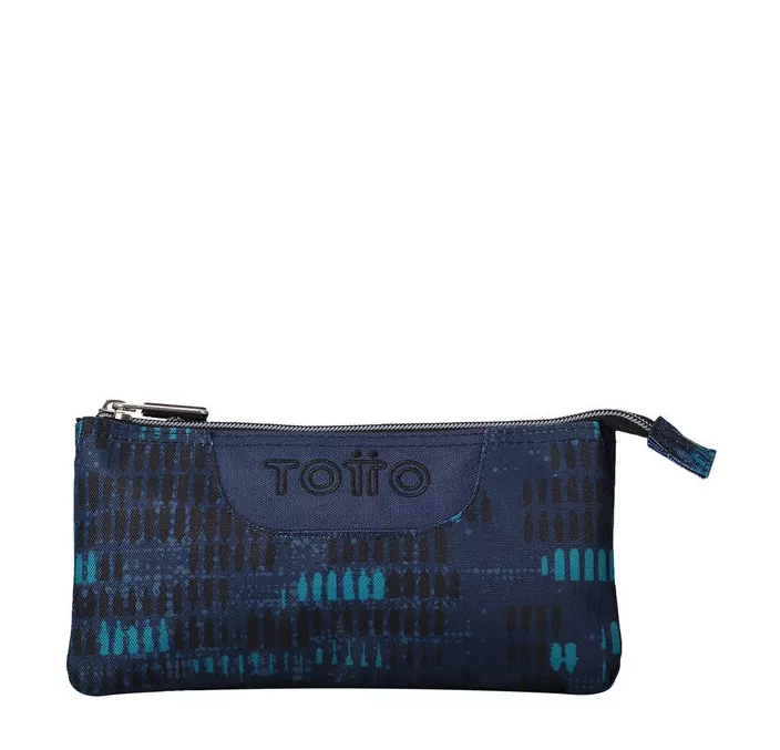 PORTATODO TRIPLE PLANO TABLERO AZUL JASPEADO TOTTO AC52ECO012-2126Z-0J8