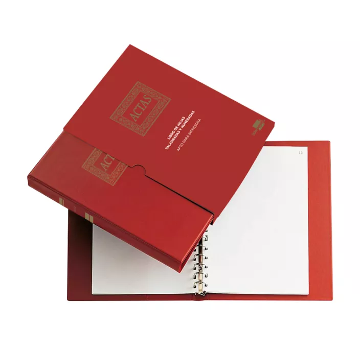 LIBRO CONTABLE Fº ACTAS RECAMBIABLE 100H LIDERPAPEL AT02 162858