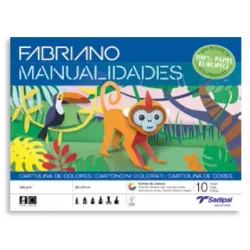 CARTULINA BLOC 10H COLORES SURTIDOS FABRIANO S0400002