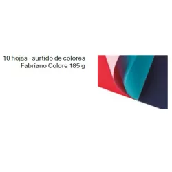 CARTULINA BLOC 10H COLORES SURTIDOS FABRIANO S0400002